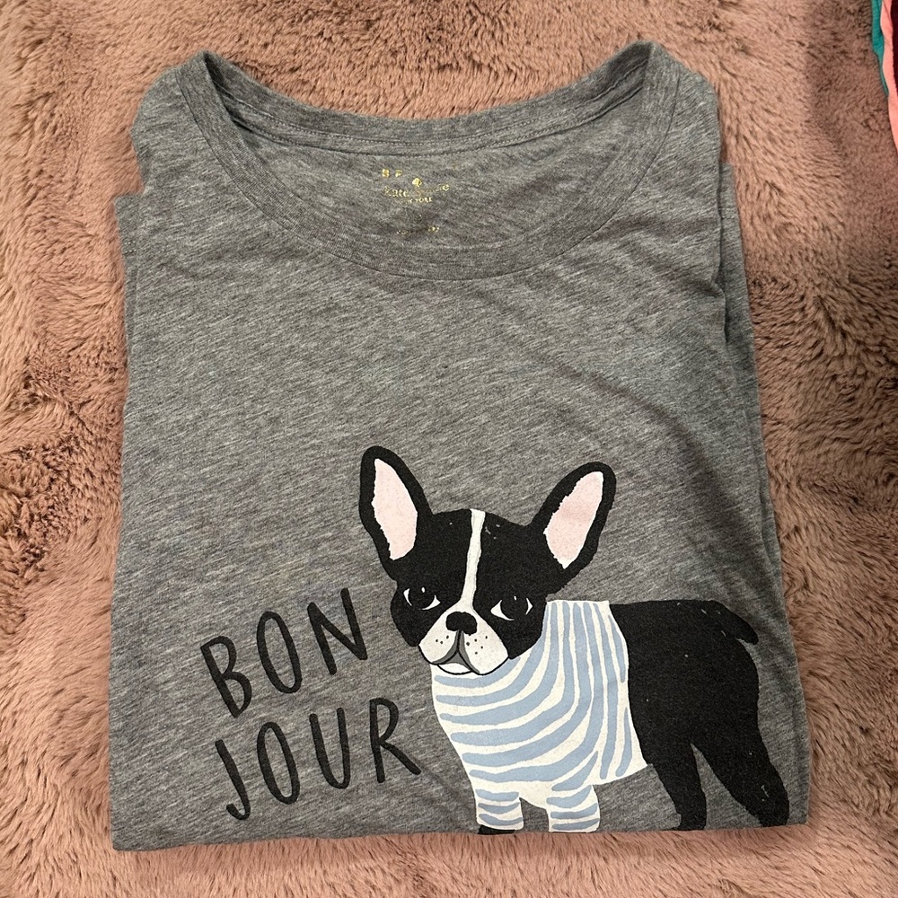 Kate spade frenchie tee